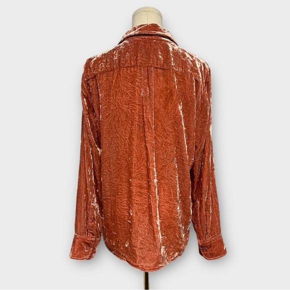 JCrew Velvet Popover Blouse, XS, EUC - Picture 3 of 5